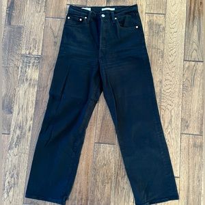 Levi’s Ribcage Straight in Black (26)